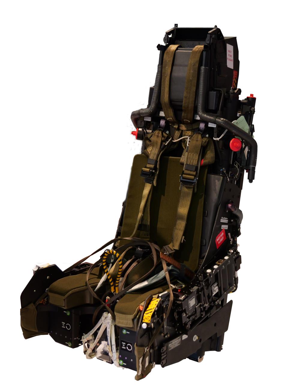 Beispiel eines modernen Schleudersitzes
(Modell Mk16 von Martin-Baker)